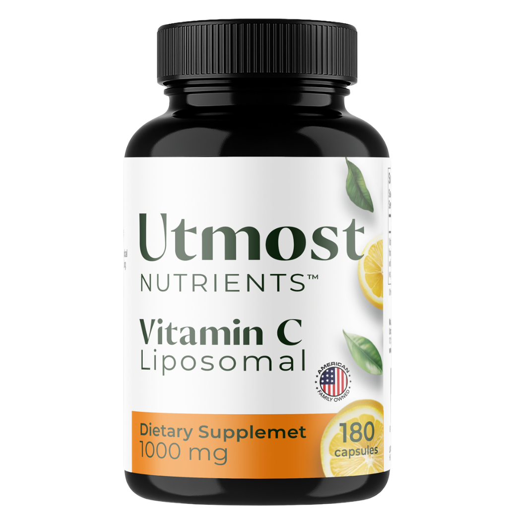 Liposomal Vitamin C 1000 mg (PureWay-C)-High-Absorption, Gentle on Stomach - 180 Count