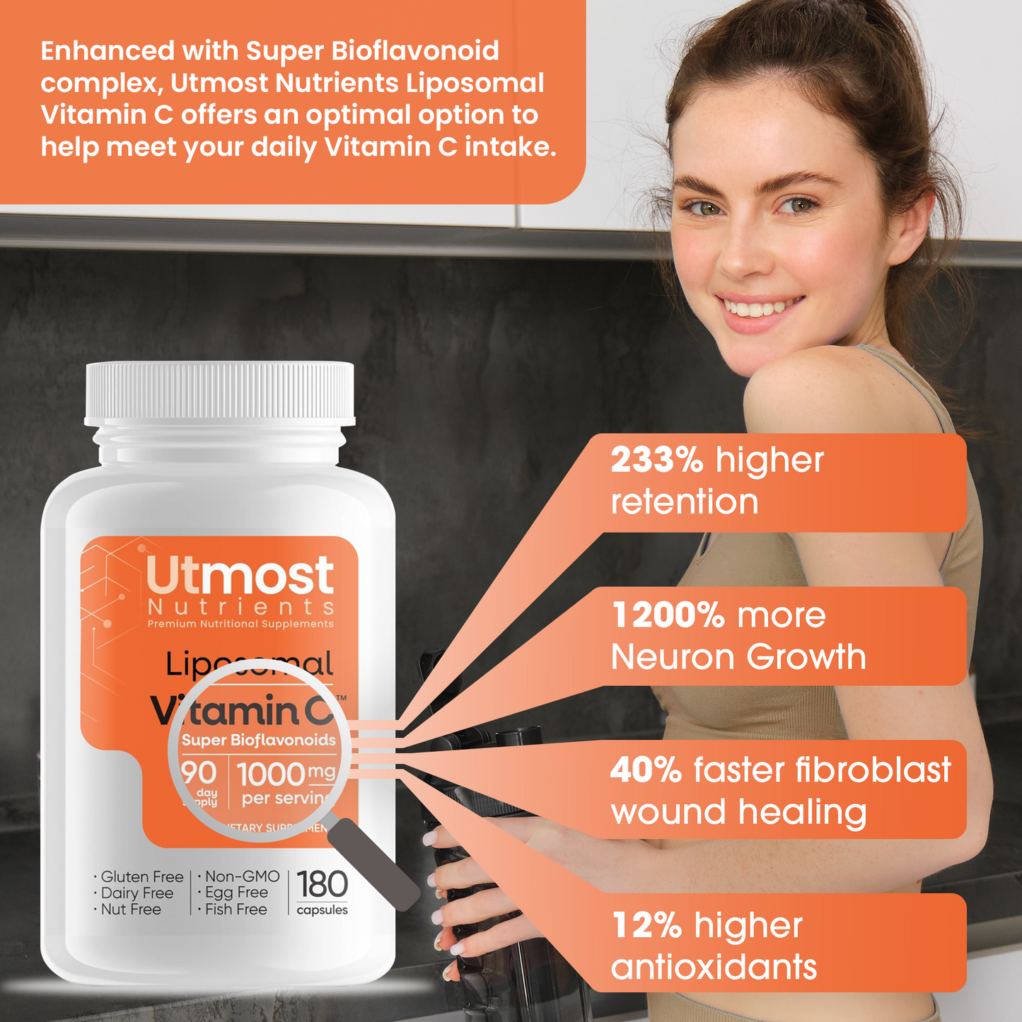 Liposomal Vitamin C with Super Bioflavonoids